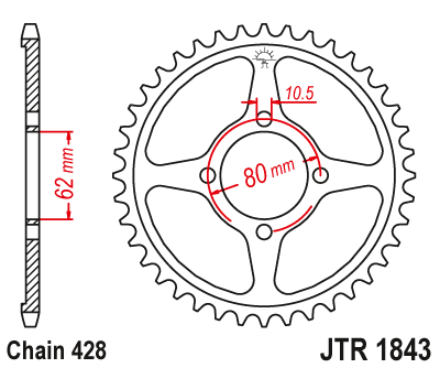 JT SPROCKETS JTR1843.54 (84354jt)